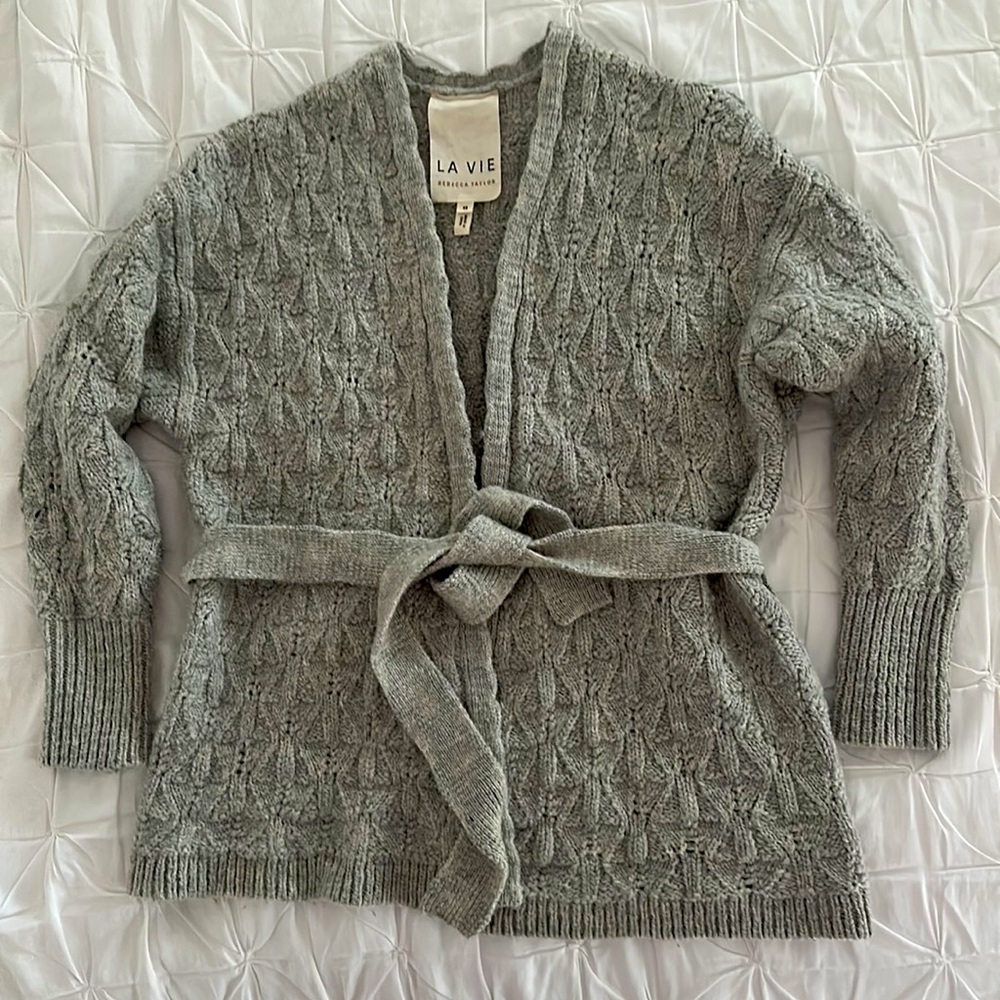 LA VIE Rebecca Taylor 100% wool cardigan XS